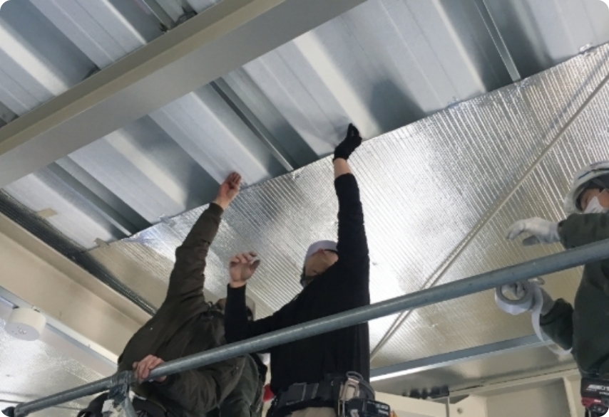 サーモバリア施工風景